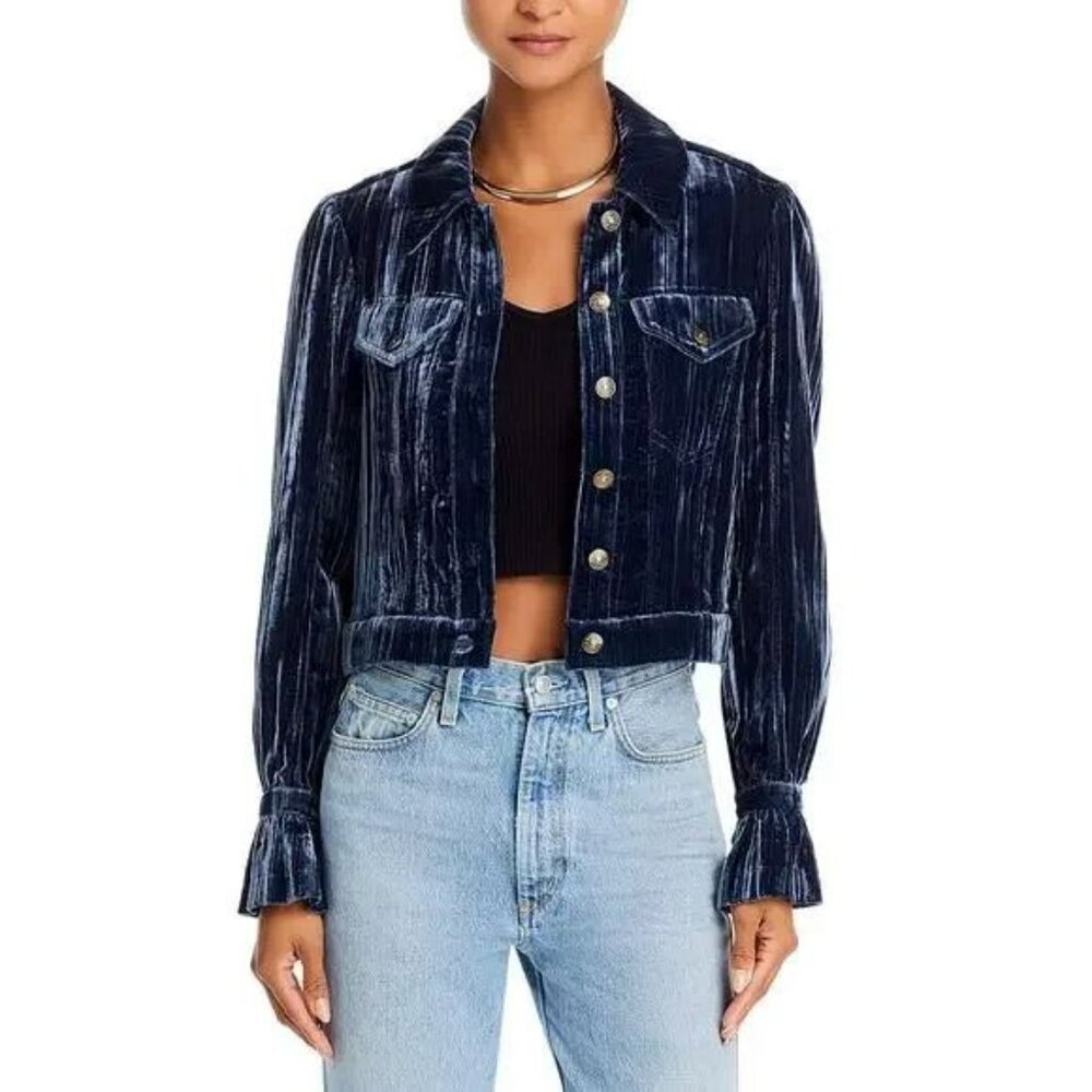 Cinq a Sept Dillon Crushed Velvet Jacket